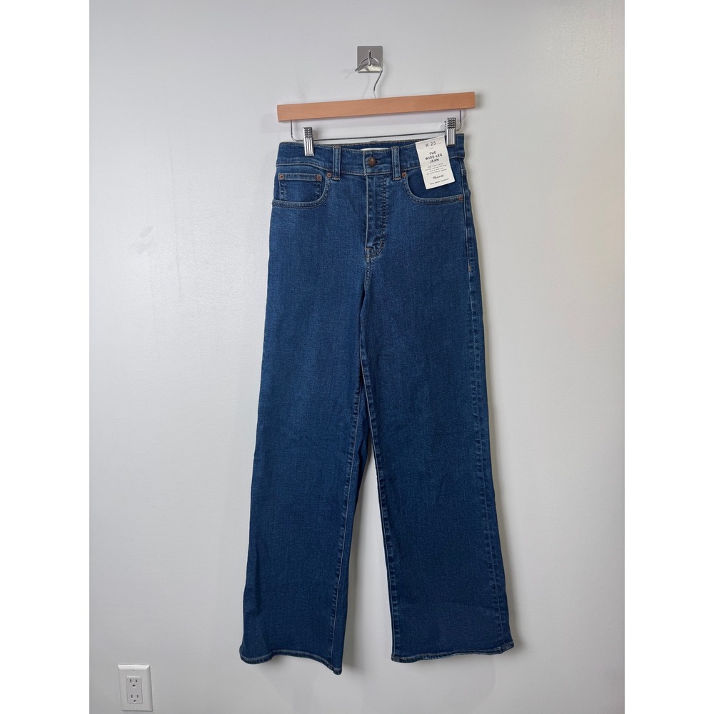 NWT Madewell Women The Wide Leg Jean High Rise Magic Pockets NW263 Size 25